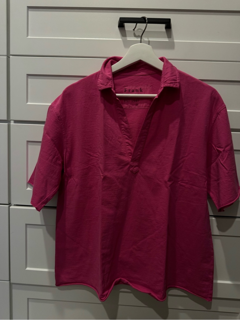 Women’s Short-Sleeve Polo Shirt in Fuchsia MEDIUM